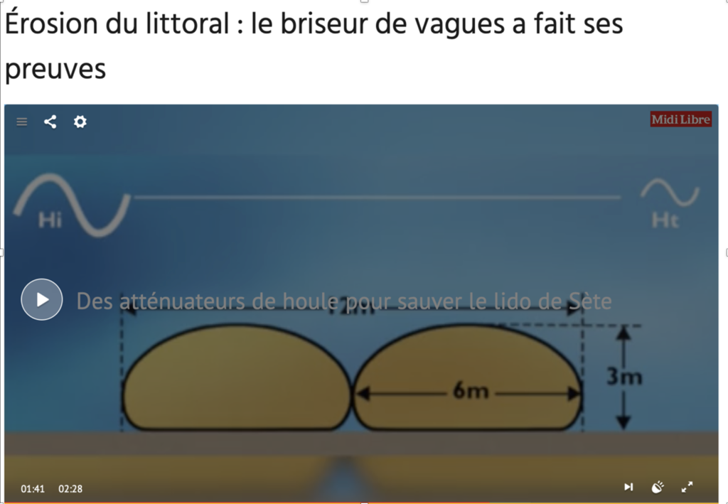 Boudin briseur de houle
